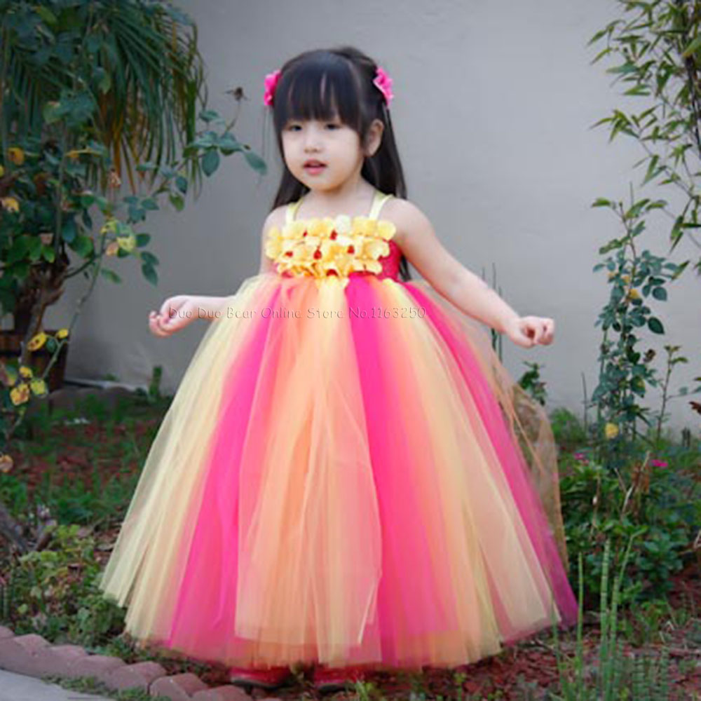 Baby Girl Dress,Fineser Beautiful Childrens Kids Girls Sleeveless Royal Floral Princess Gown Party Tutu Dress