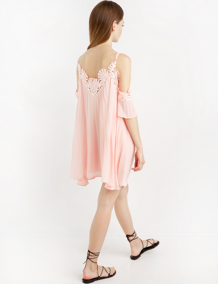 Pink Lace Off The Shoulder Dress & Always In Fashion For All Occasions