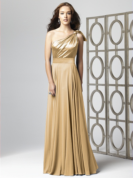 gold dress maid of honor