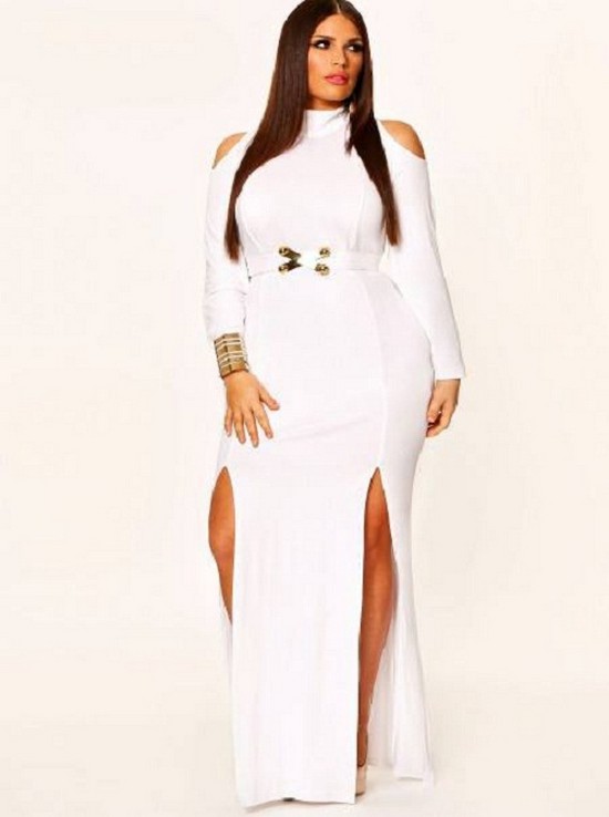 all white plus size dresses for all white party