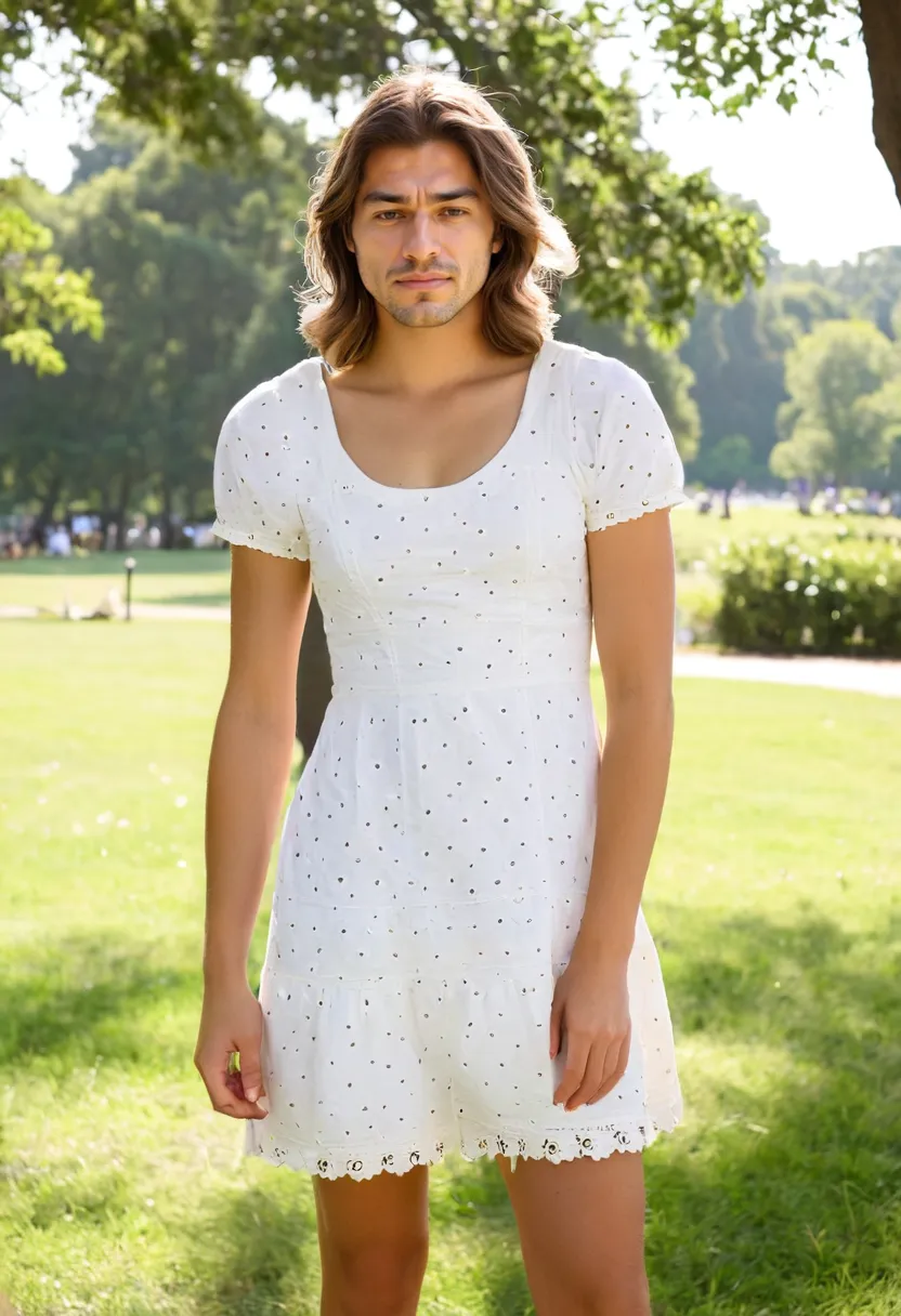 adorable dress looks men featuring delicate cut-out floral eyelet cotton fabric
