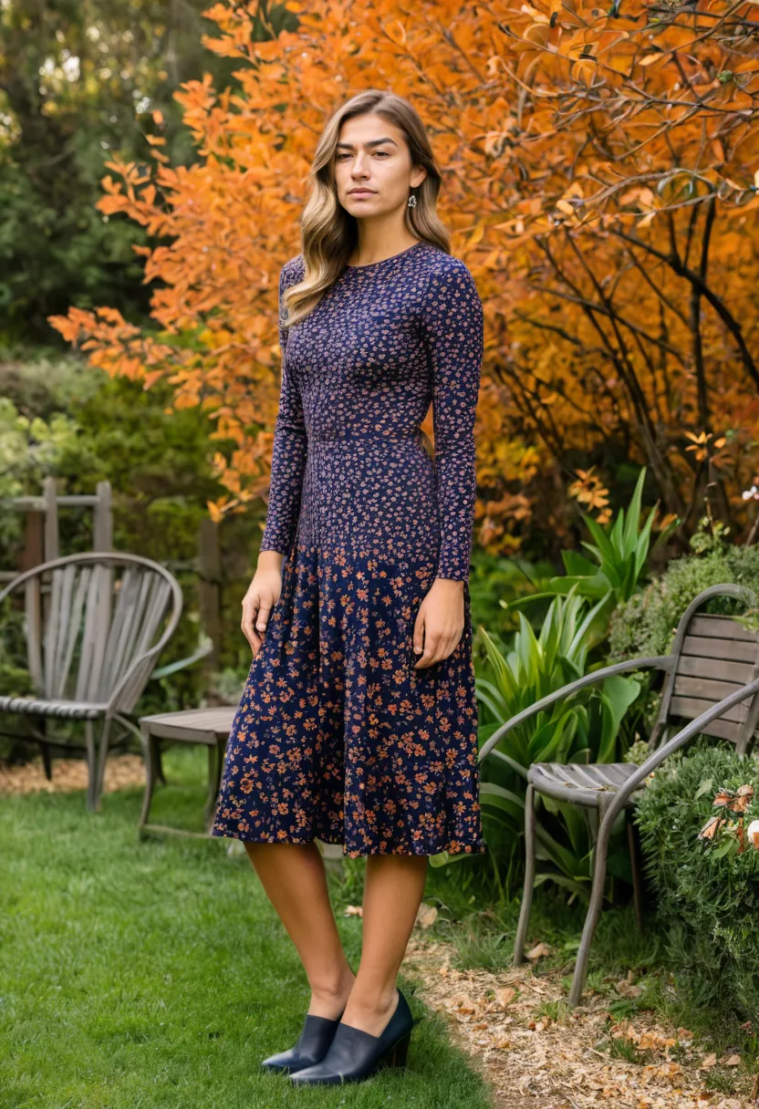 Boys floral dress outfit ideas featuring lightweight crepe fabric with fitted bodice and below-knee skirt
