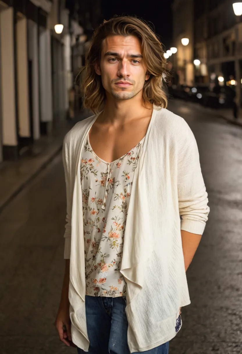Cream cardigan layered over floral blouse, everyday feminine layering for versatile seasons
