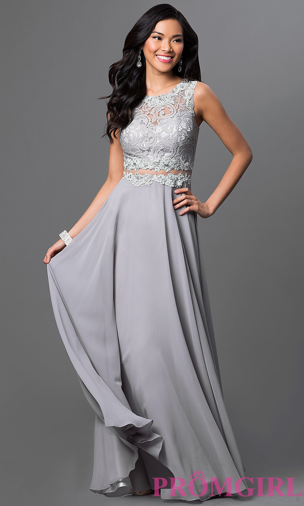 2 Piece Floor Length Dress - Beautiful And Elegant