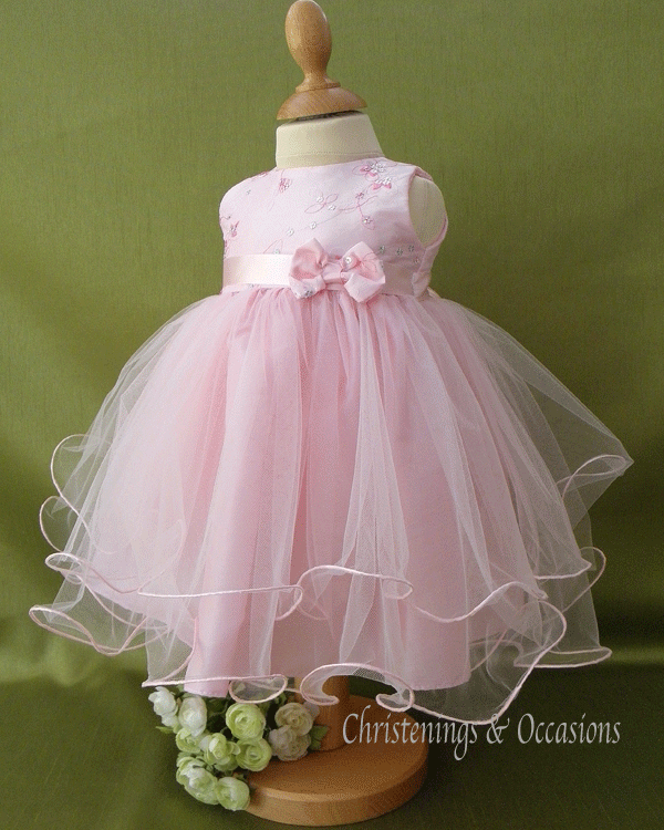 Baby Girl Pink Party Dress : Elegant And Beautiful