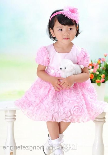 Baby Girl Pink Party Dress : Elegant And Beautiful