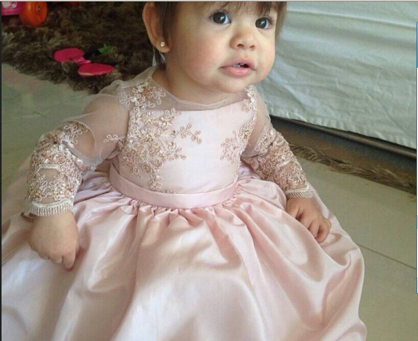 Baby Girl Pink Party Dress : Elegant And Beautiful