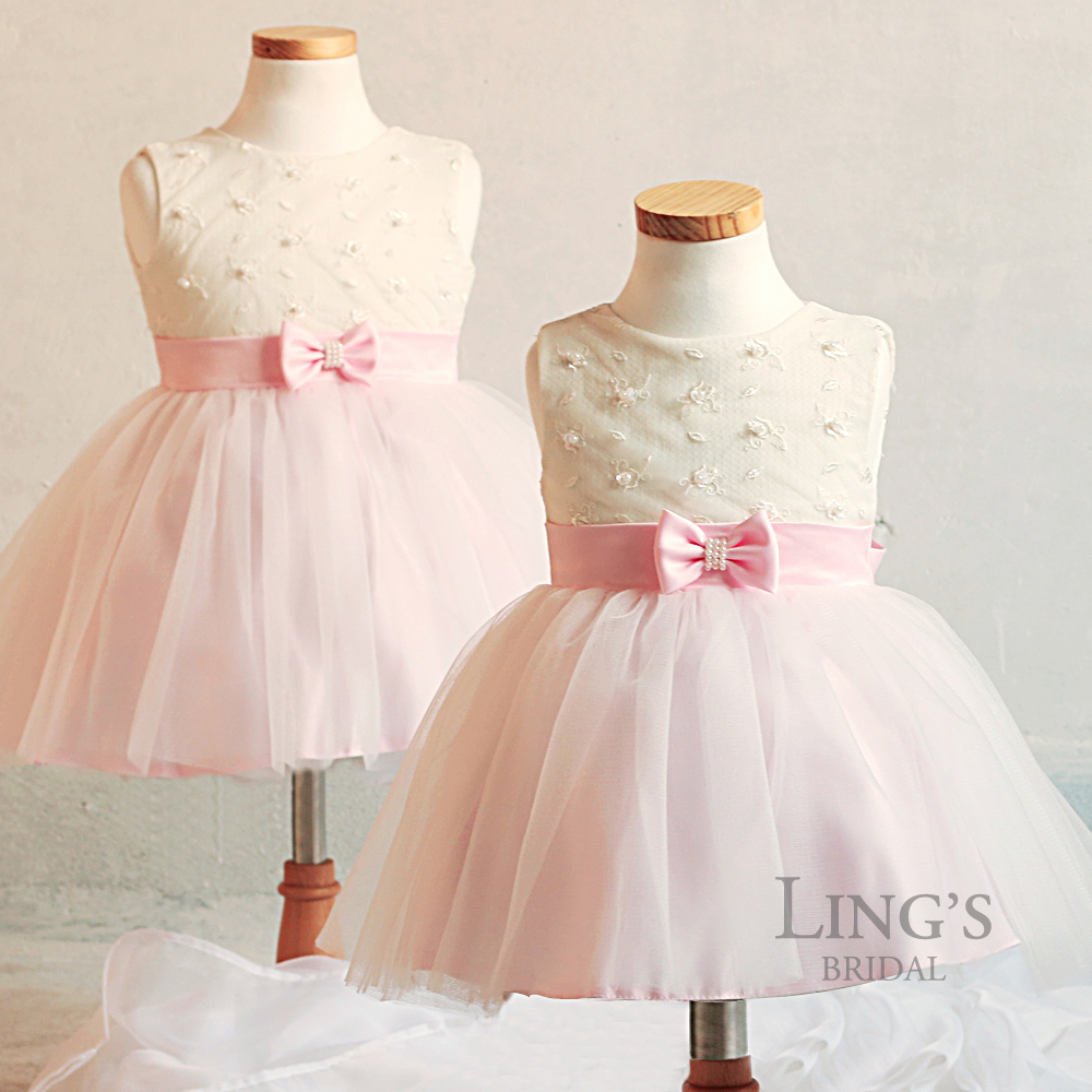 Baby Girl Pink Party Dress : Elegant And Beautiful