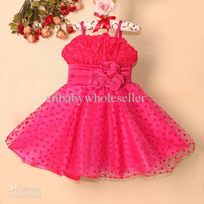 Baby Girl Pink Party Dress : Elegant And Beautiful