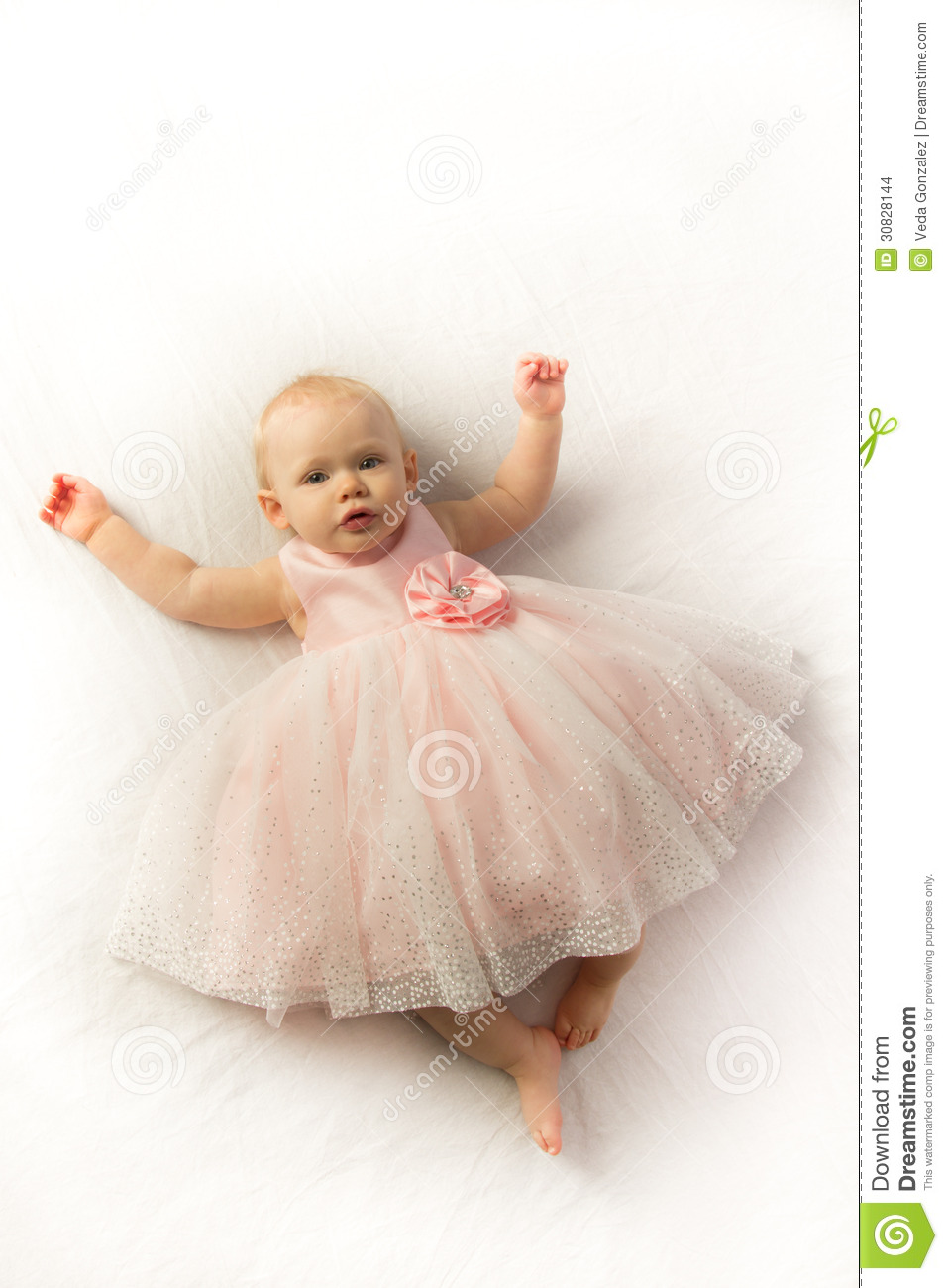 Baby Girl Pink Party Dress : Elegant And Beautiful