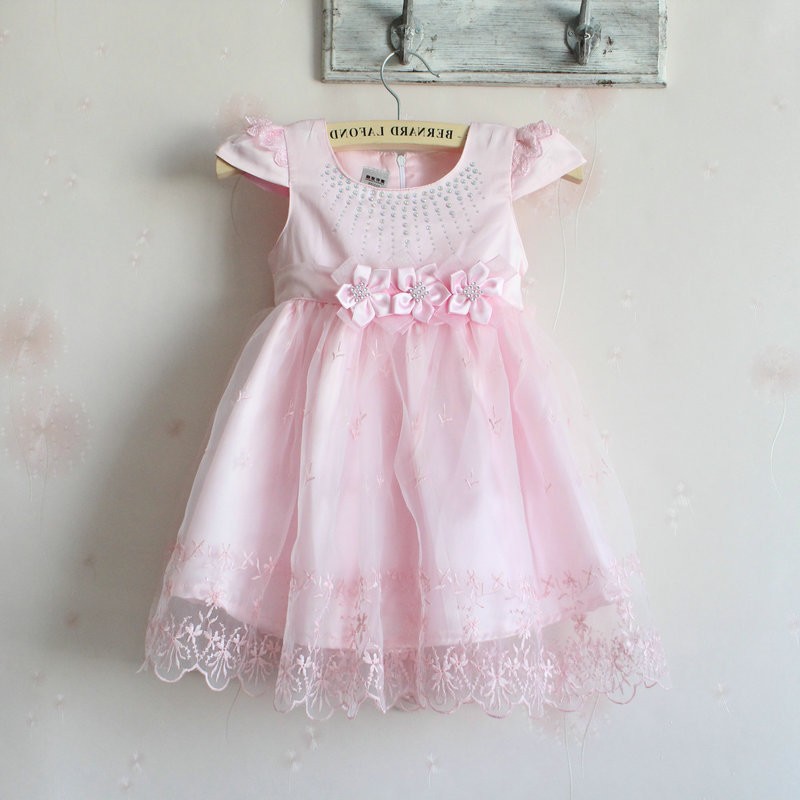 Baby Girl Pink Party Dress : Elegant And Beautiful