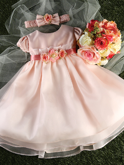 Baby Girl Pink Party Dress : Elegant And Beautiful