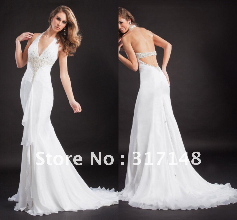 Backless White Formal Dress : Guide Of Selecting