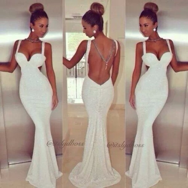 Backless White Formal Dress : Guide Of Selecting