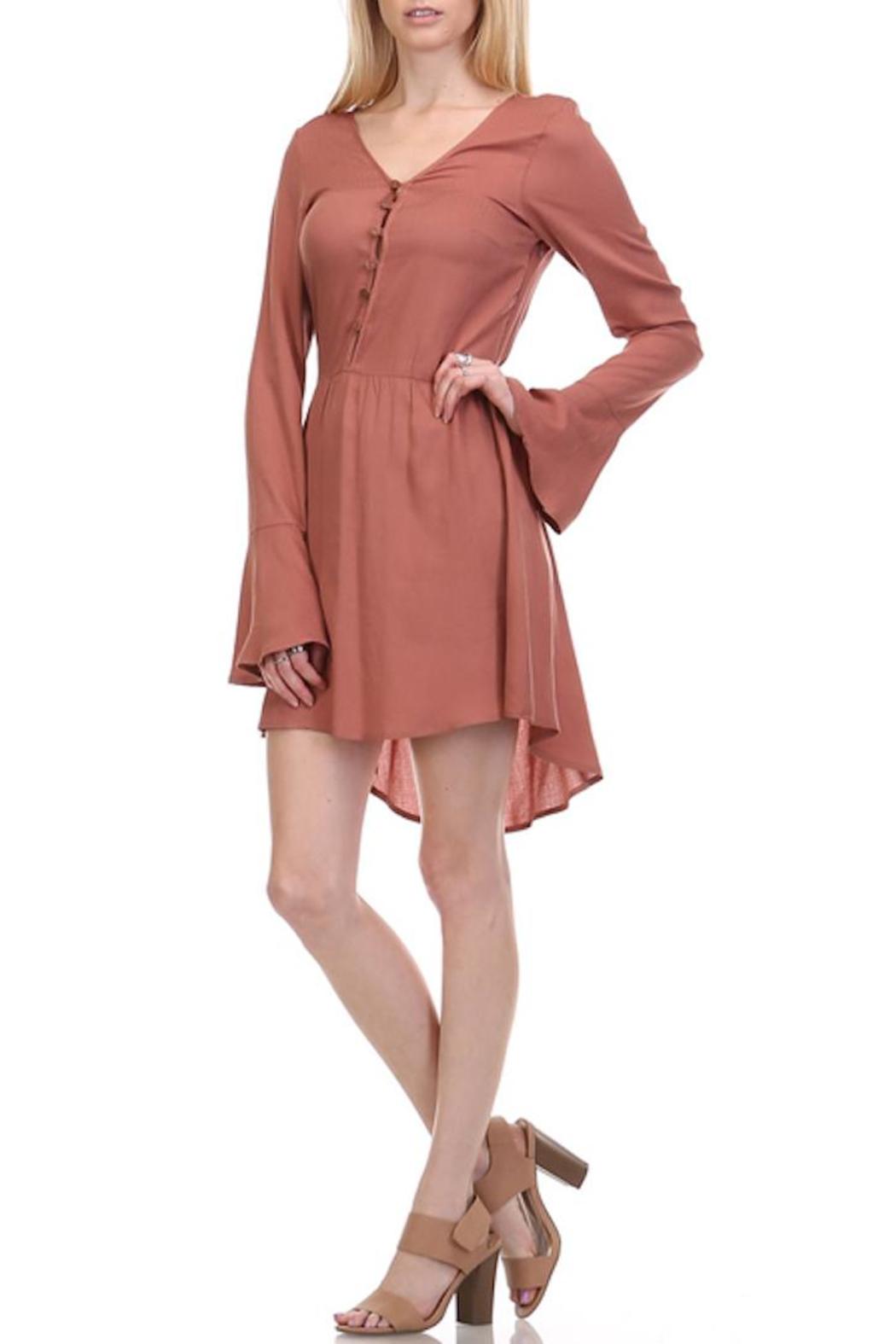 Bell Sleeve Dress Pink And Perfect Choices