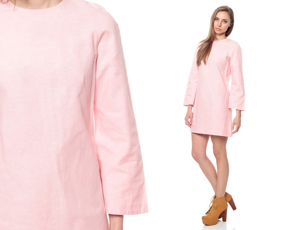 Bell Sleeve Dress Pink And Perfect Choices