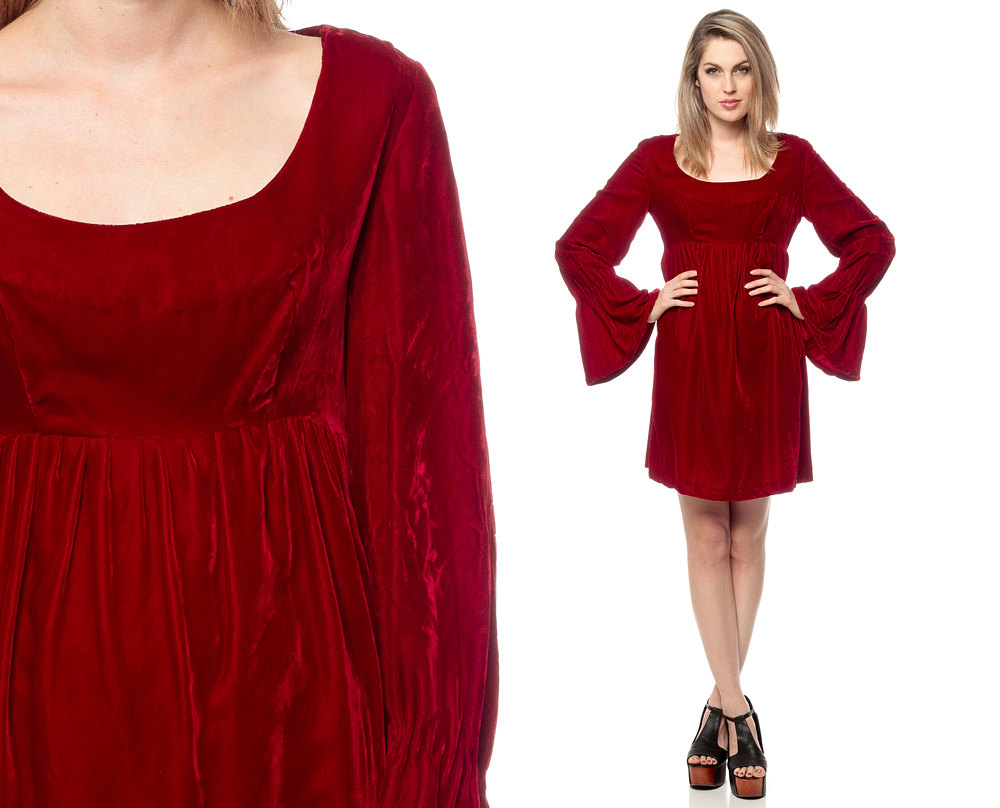 Bell Sleeve Red Dress : Clothing Brand Reviews