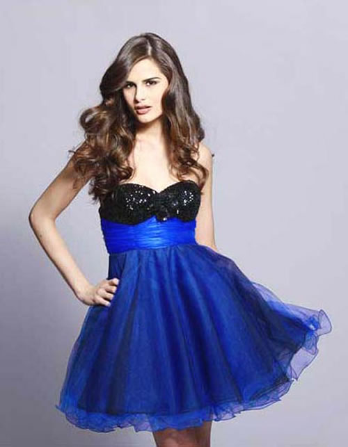 Black And Blue Formal Dress : Make Your Evening Special