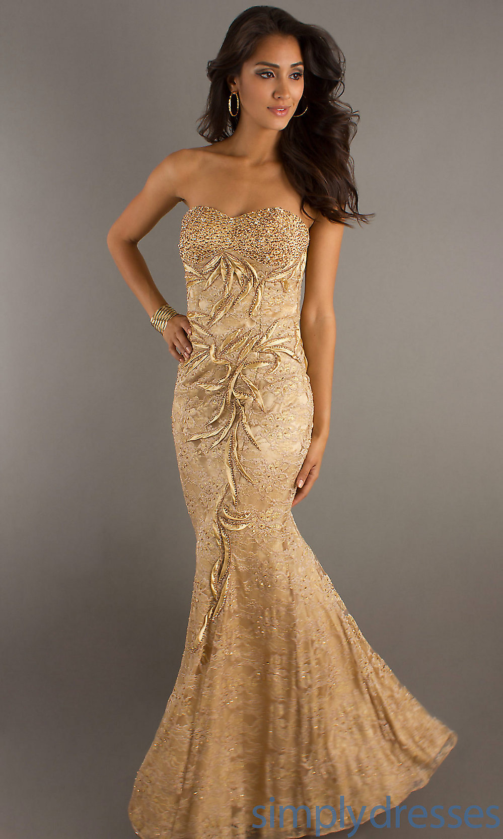 Black And Gold Ball Dress - Beautiful And Elegant