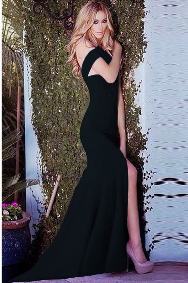 Black Backless Mermaid Dress : New Fashion Collection