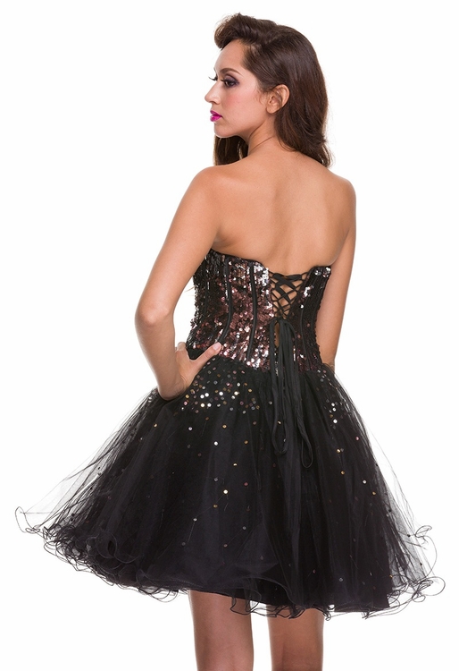 Black Sequin Strapless Dress - How To Pick