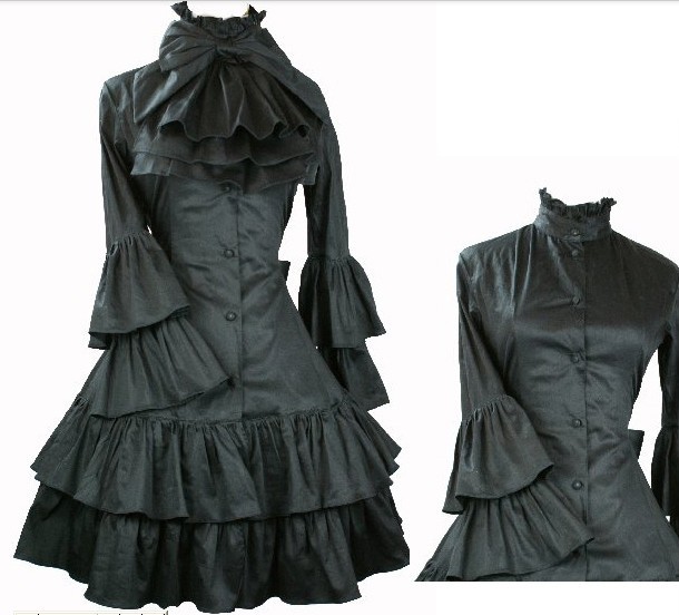 Black Single Piece Dress - Beautiful And Elegant