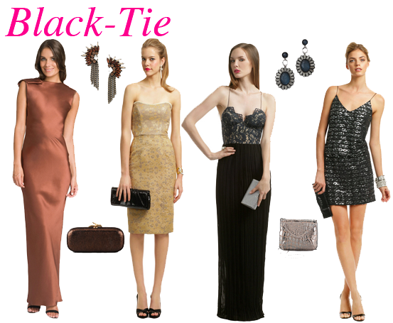 Black tie дресс код для женщин фото цвета платья