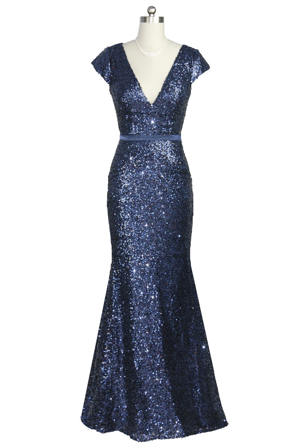 Blue Dress With Sequins & Clothes Review