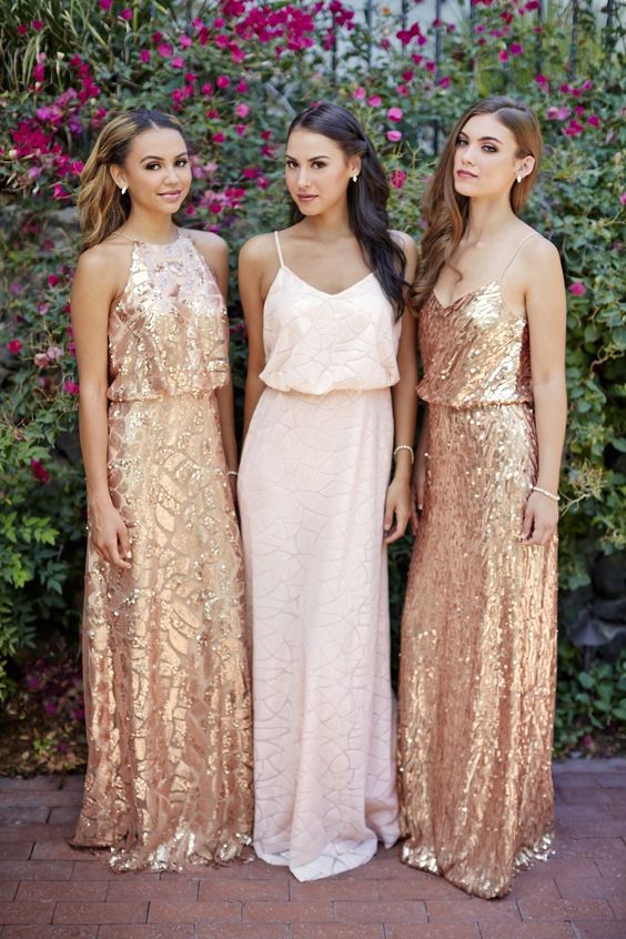 Blush Metallic Dress - Popular Styles 2017