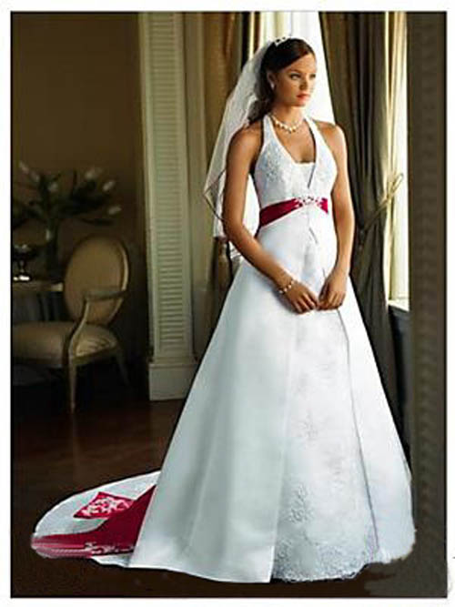Bridesmaid Dresses In Red And White & Elegant And Beautiful