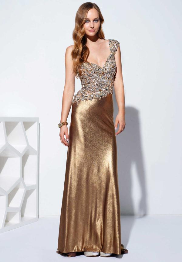 Bronze Gold Dress - Make Your Life Special