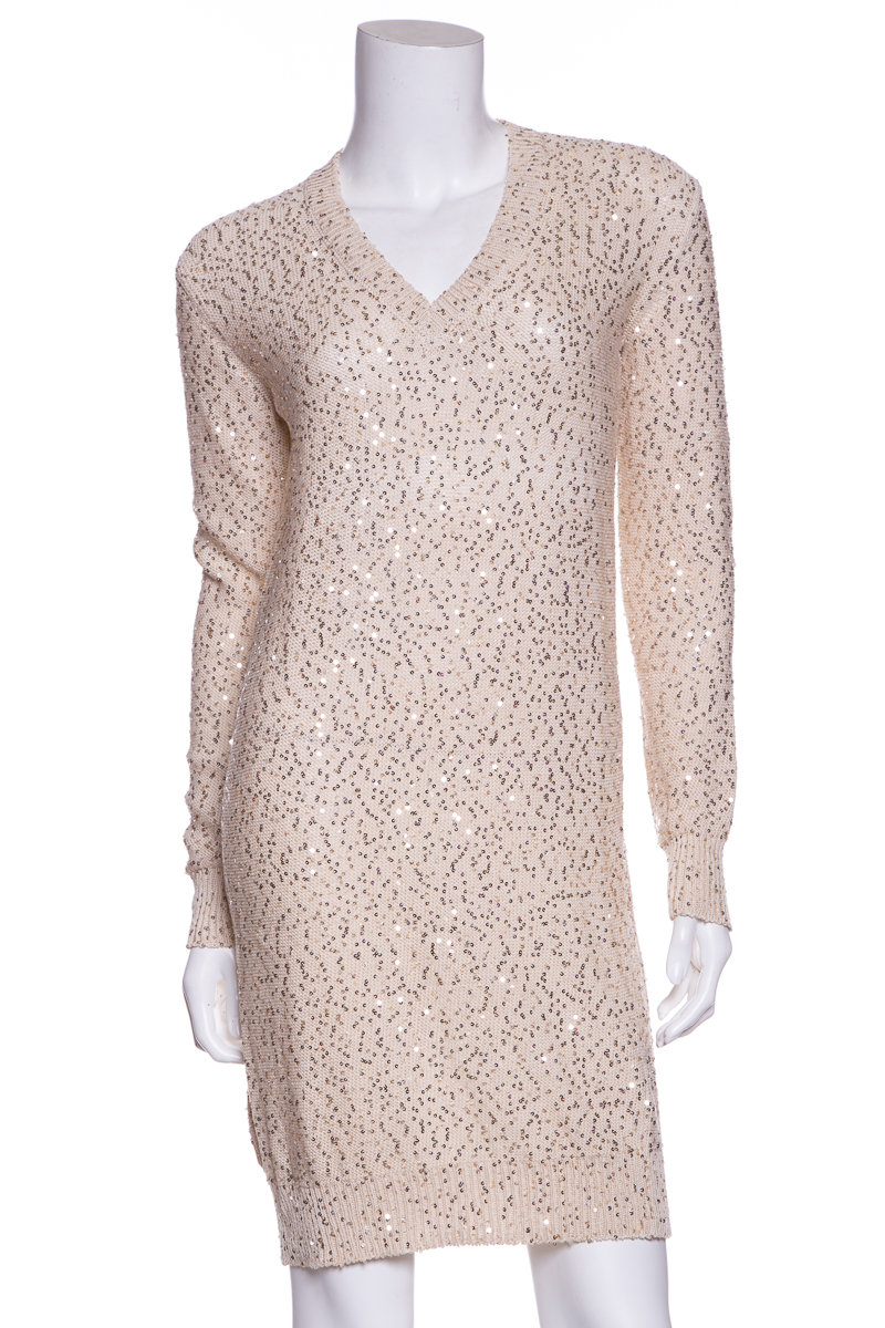 Cream Sparkly Dress : Always In Style 2017-2018