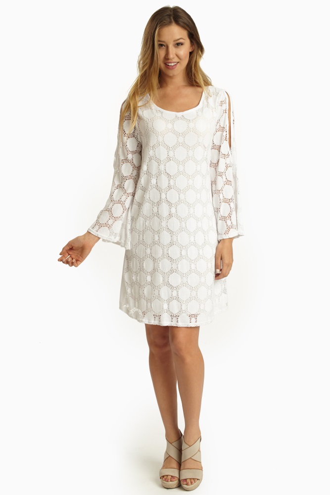 Crochet Bell Sleeve Dress And Spring Style