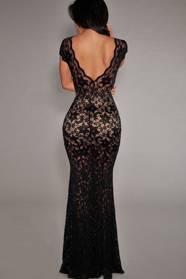 Dress Back Neck : Elegant And Beautiful