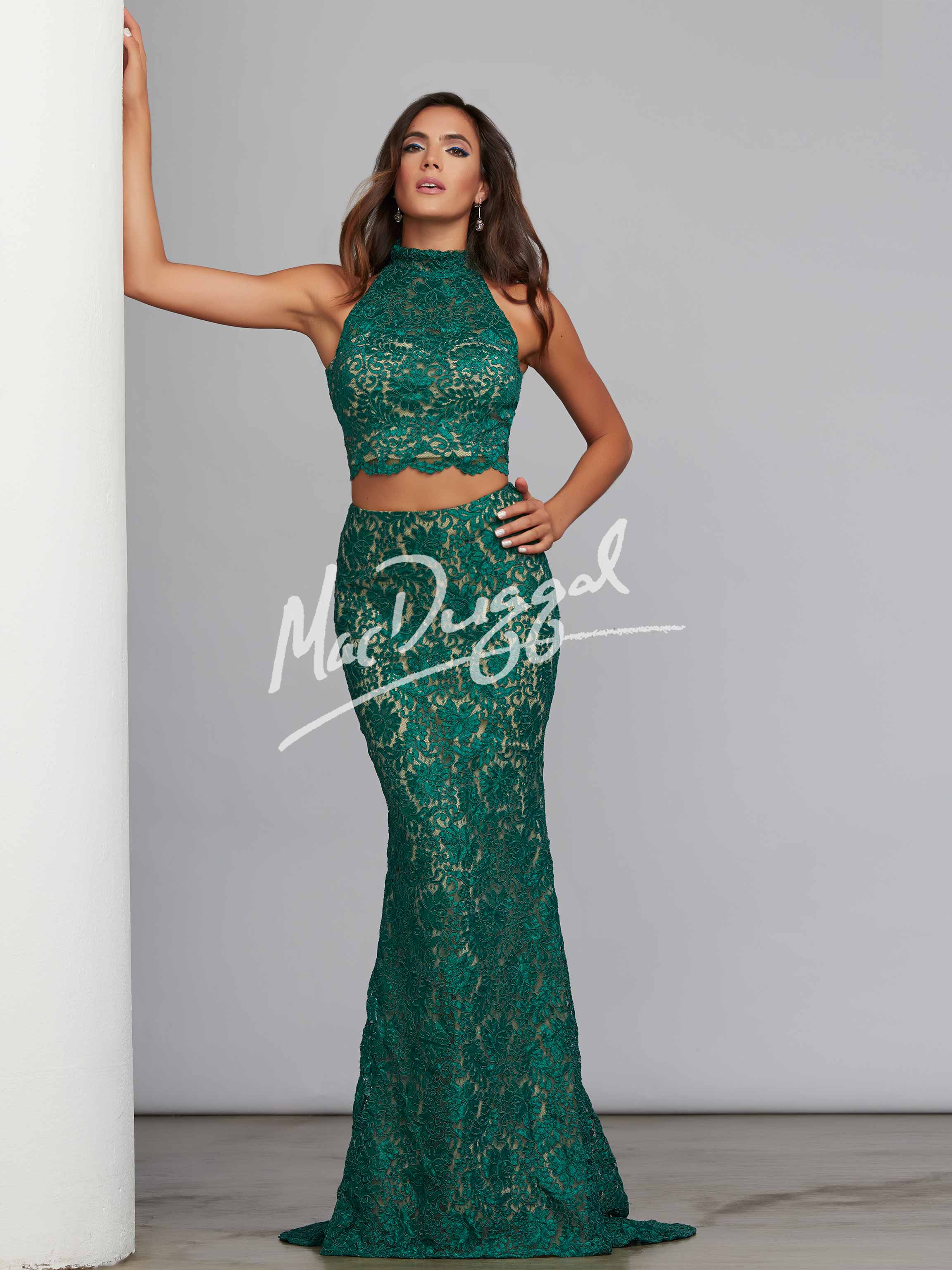 Emerald Green Two Piece Dress - Always In Fashion For All Occasions
