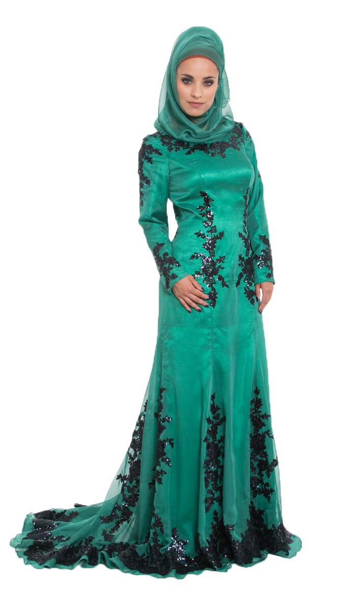 Emerald Satin Gown - Best Choice