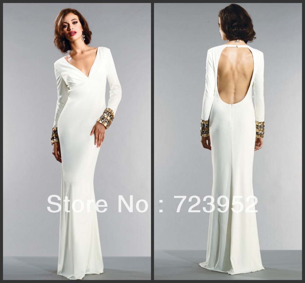 Fitted Floor Length Dress - Special In 2017-2018