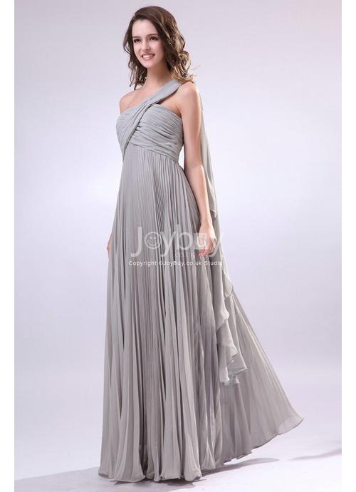 Floor Length Grey Dress - Style 2017-2018