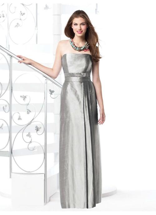 Floor Length Grey Dress - Style 2017-2018