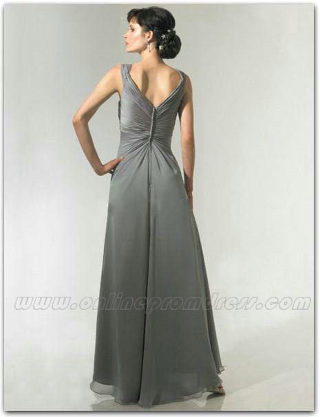 Floor Length Grey Dress - Style 2017-2018