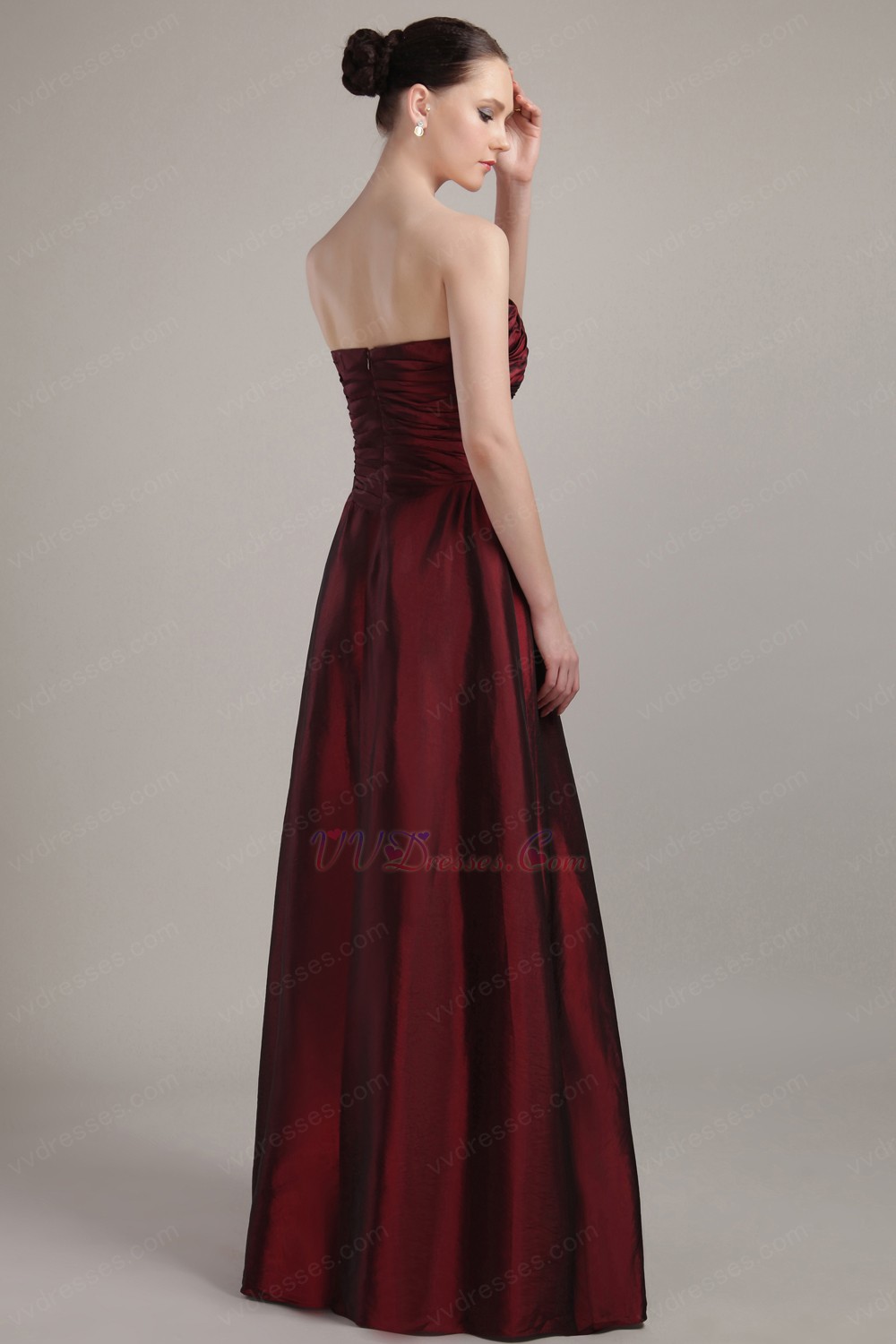 Floor Length Maroon Dress & Perfect Choices