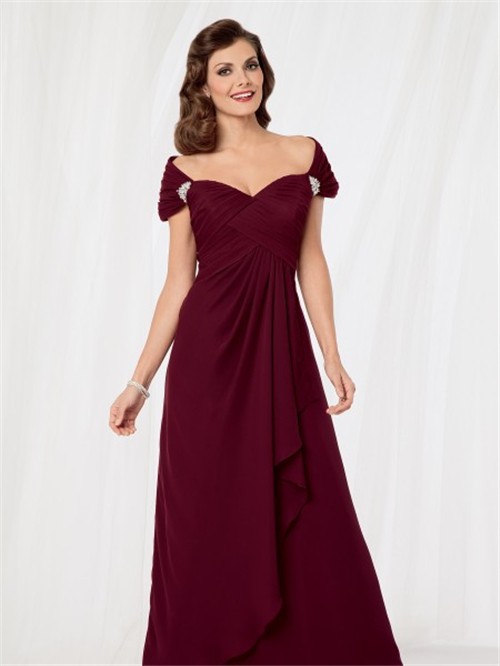 Floor Length Maroon Dress & Perfect Choices