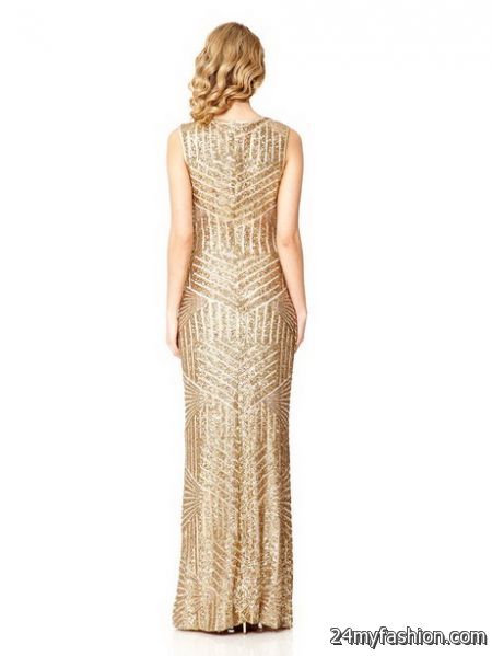 Gold Maxi Sequin Dress And The Trend Of The Year