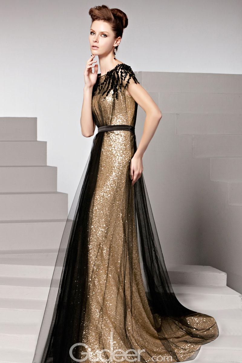 Gold Sequin And Black Dress And Best Choice