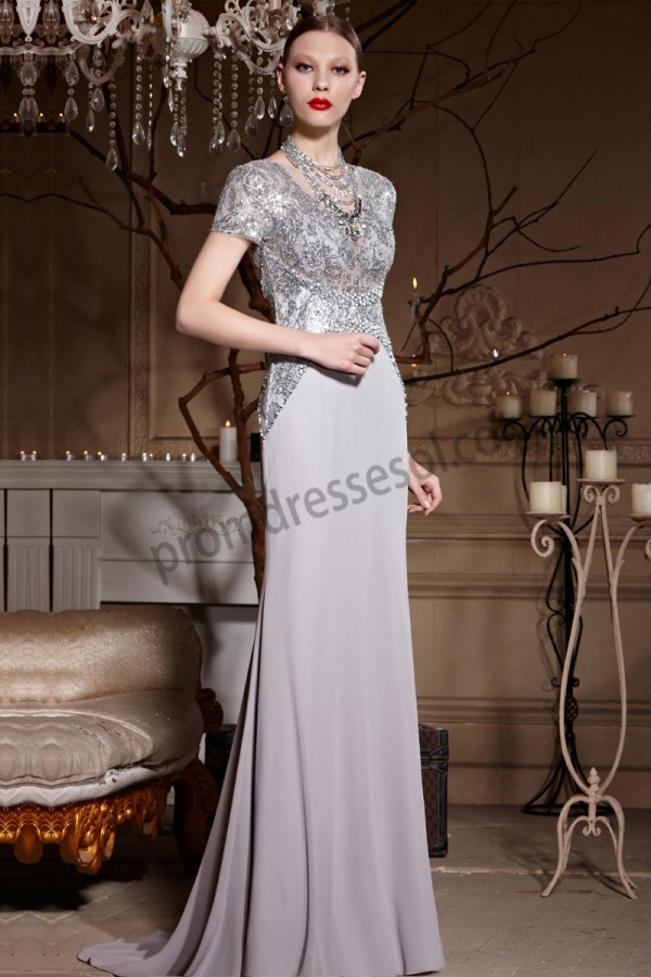 Gray Floor Length Dress & Always In Fashion For All Occasions