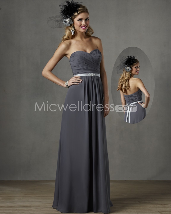 Gray Floor Length Dress & Always In Fashion For All Occasions