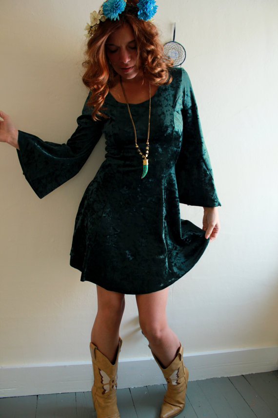 Green Bell Sleeve Dress & The Trend Of The Year