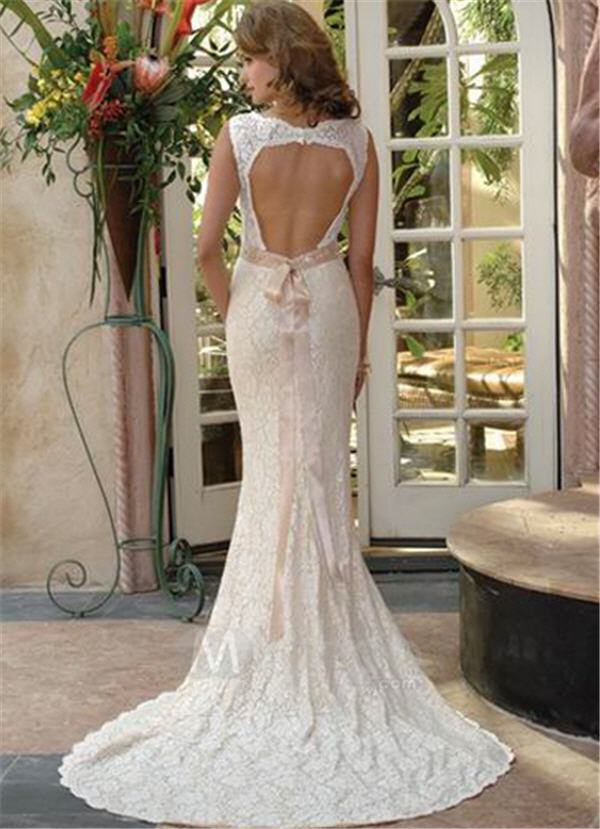 Lace Back White Dress And Best Choice