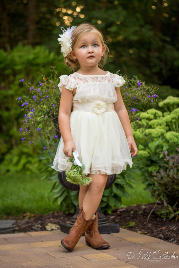 little girl dress with boots