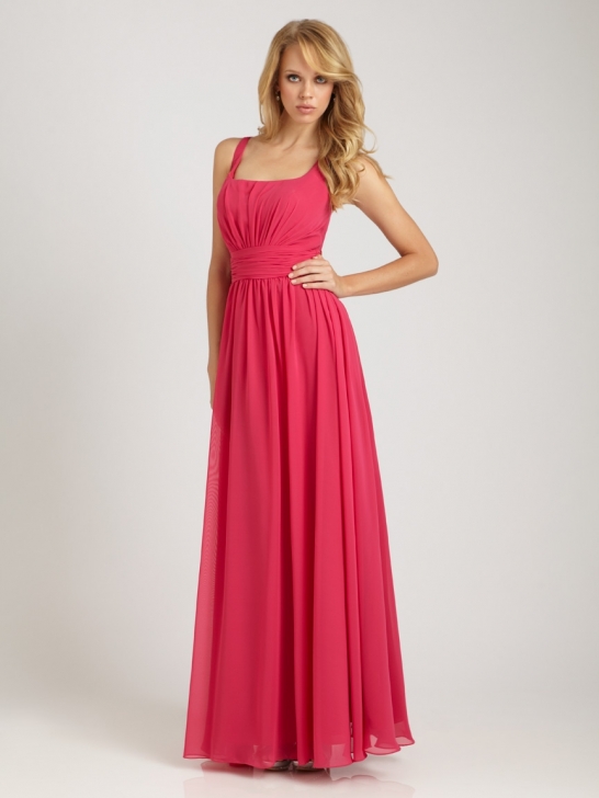 Long Dark Red Bridesmaid Dresses - Oscar Fashion Review